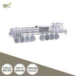WR-4201-9-80 ที่คว่ำจานสแตนเลส สำหรับใช้กับจาน 9 นิ้ว แบบติดผนัง ขนาด 80 ซม. 0