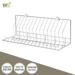 WR-4001-60 ที่คว่ำจานสแตนเลส พร้อมที่แขวนแก้ว แบบติดผนัง ขนาด 60 ซม. 0