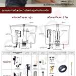คลิกเลย COTTO ชุดอุปกรณ์หม้อน้ำแบบกดบน 2 ปุ่ม ครบชุด