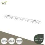 WR-5403-70 ราวตะขอสแตนเลส 14 ตะขอ ขนาด 70 ซม. 0
