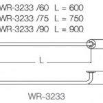 WR-3233-60 ราวแขวนอุปกรณ์สแตนเลส ขนาด 60 ซม.