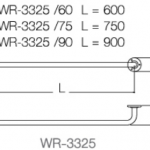 WR-3325-60 ราวแขวนอุปกรณ์สแตนเลส ขนาด 60 ซม.