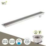 TSD-1000 รางระบายน้ำสแตนเลส แบบหน้าตะแกรงพับขอบ ขนาด 100 ซม. 0
