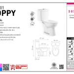 SOSUCO สุขภัณฑ์สองชิ้น รุ่น POPPY