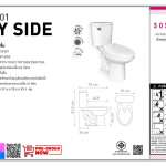 SOSUCO สุขภัณฑ์สองชิ้น รุ่น IVY SIDE