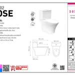 SOSUCO สุขภัณฑ์สองชิ้น รุ่น ROSE