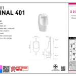 SOSUCO โถปัสสาวะชายแขวนผนัง รุ่น URINAL 401