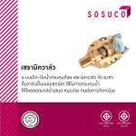 SOSUCO ก๊อกอ่างล้างหน้าโครเมี่ยมด้ามปัดสามเหลี่ยม