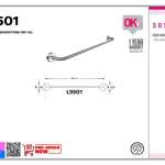 SOSUCO ราวแขวนผ้าสแตนเลสขากลม 60 ซม.