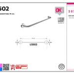 SOSUCO ราวแขวนผ้าสแตนเลสขากลม 75 ซม.