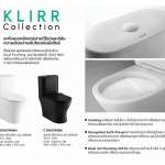 คลิกเลย COTTO สุขภัณฑ์ชิ้นเดียว รุ่น KLIRR ใช้น้ำ 3/5.5 ลิตร ระบบชำระล้าง Siphon Jet