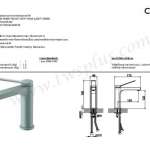 คลิกเลย COTTO ก๊อกผสมพร้อมสายน้ำดีสีเขียวอ่อน (Light Green) รุ่น KLIRR