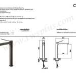 คลิกเลย COTTO ก๊อกผสมทรงสูงพร้อมสายน้ำดีสีดำ (Nimble Black) รุ่น KLIRR