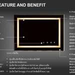 HAFELE กระจกอัจฉริยะ SMART MIRROR ขนาด 900 x 600 x 60 มม.