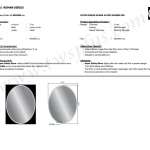 คลิกเลย COTTO กระจกเงาเจียรปลี ขนาด 600 x 800 mm. รุ่น ROMAN