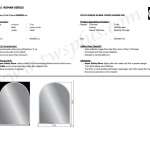 คลิกเลย COTTO กระจกเงาเจียรปลี ขนาด 600 x 800 mm.(ทรงโค้งมน) รุ่น ROMAN