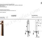 คลิกเลย COTTO ก๊อกผสมอ่างทรงสูงพร้อมสายน้ำดี สีคอปเปอร์ โรส รุ่น STELLA