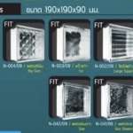 CHANGKAEW อุปกรณ์จัดแนวบล็อกแก้ว 90 มม. สีดำ เฉพาะรุ่น FIT (12 ชิ้น/ถุง) 