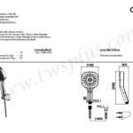 คลิกเลย COTTO ฝักบัวพร้อมสาย 3 ฟังก์ชั่น รุ่น BRENTA