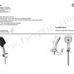 คลิกเลย COTTO ฝักบัวพร้อมสาย 3 ฟังก์ชั่น สีโครเมี่ยม รุ่น SERENITY