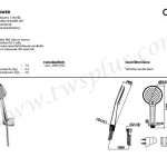 คลิกเลย COTTO ฝักบัวพร้อมสาย 3 ฟังก์ชั่น 