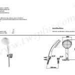 คลิกเลย COTTO ชุดฝักบัวสายอ่อน 1 ฟังก์ชั่น สีขาว
