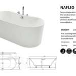 คลิกเลย COTTO อ่างอาบน้ำแบบตั้งพื้น พร้อมชุดก๊อก SSF รุ่น NAFPLIO