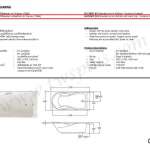 คลิกเลย COTTO อ่างอาบน้ำแบบฝังบนเคาน์เตอร์ พร้อมมือจับ รุ่น ROSANNA
