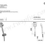 คลิกเลย COTTO ฝักบัวพร้อมสาย 1 ฟังก์ชั่น รุ่น TITUS