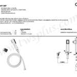 คลิกเลย COTTO สายฉีดชำระ 2 ฟังก์ชั่น สีขาว