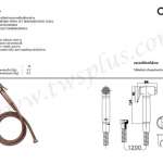 คลิกเลย COTTO สายฉีดชำระทองเหลือง สีคอปเปอร์โรส