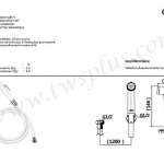 คลิกเลย COTTO สายฉีดชำระสีขาว 2 ฟังก์ชั่น