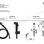คลิกเลย COTTO สายฉีดชำระสีดำ