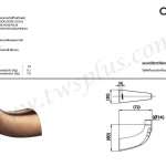 คลิกเลย COTTO ขอแขวนผ้า สีโรสโกลด์ รุ่น PURUS