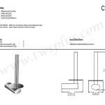 คลิกเลย COTTO ที่ใส่กระดาษชำระแนวตั้ง รุ่น CURVE