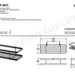 คลิกเลย COTTO ชั้นวางอเนกประสงค์ สีดำ