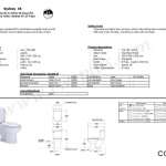 คลิกเลย COTTO สุขภัณฑ์สองชิ้น รุ่น SYDNEY 45 ใช้น้ำ 6 ลิตร ระบบชำระล้าง Siphon Jet
