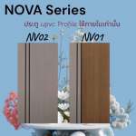 Polywood ประตู uPVC แบบไม่เจาะ รุ่น NOVA ขนาด 80 x 200 x 3.5 ซม. สำหรับภายในเท่านั้น