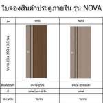 Polywood ประตู uPVC แบบไม่เจาะ รุ่น NOVA ขนาด 80 x 200 x 3.5 ซม. สำหรับภายในเท่านั้น