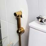 RA 101031-GOLD ชุดสายฉีดชําระ พร้อมสายและขอแขวนครบชุด MATT GOLD 