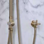 RA MSS-02GOLD สต็อปฝักบัวน้ำเย็น MATT GOLD 