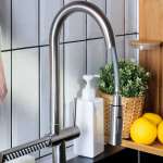 RA A124-A141516 ก๊อกซิงค์ล้างจานแบบดึงได้และฉีดได้ สแตนเลส