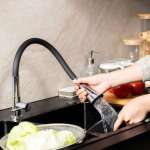 RA A11021-A9559 ก๊อกซิงค์ล้างจาน งวง PVC ดัดได้