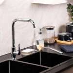 RA A11021-444CHR ก๊อกซิงค์ล้างจานน้ำเย็น เคาน์เตอร์ สแตนเลสเงา