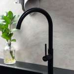 RA A11021-A45BKK ก๊อกซิงค์ล้างจาน น้ำเย็น เคาน์เตอร์ MATT BLACK