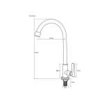 RA 4545123 ก๊อกซิงค์ล้างจานน้ำเย็น 