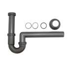 SOSUCO ชุดท่อน้ำทิ้ง P-Trap พลาสติก ABS เทา ชาร์ปยาว 12 นิ้ว