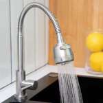 RA 4887889 ก๊อกซิงค์เคาน์เตอร์ สแตนเลส งวงดัดได้