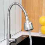 RA 4887889 ก๊อกซิงค์เคาน์เตอร์ สแตนเลส งวงดัดได้