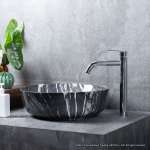 RA A121-A3579 ก๊อกน้ำล้างหน้าน้ำเย็นคอสูง สแตนเลสเงา